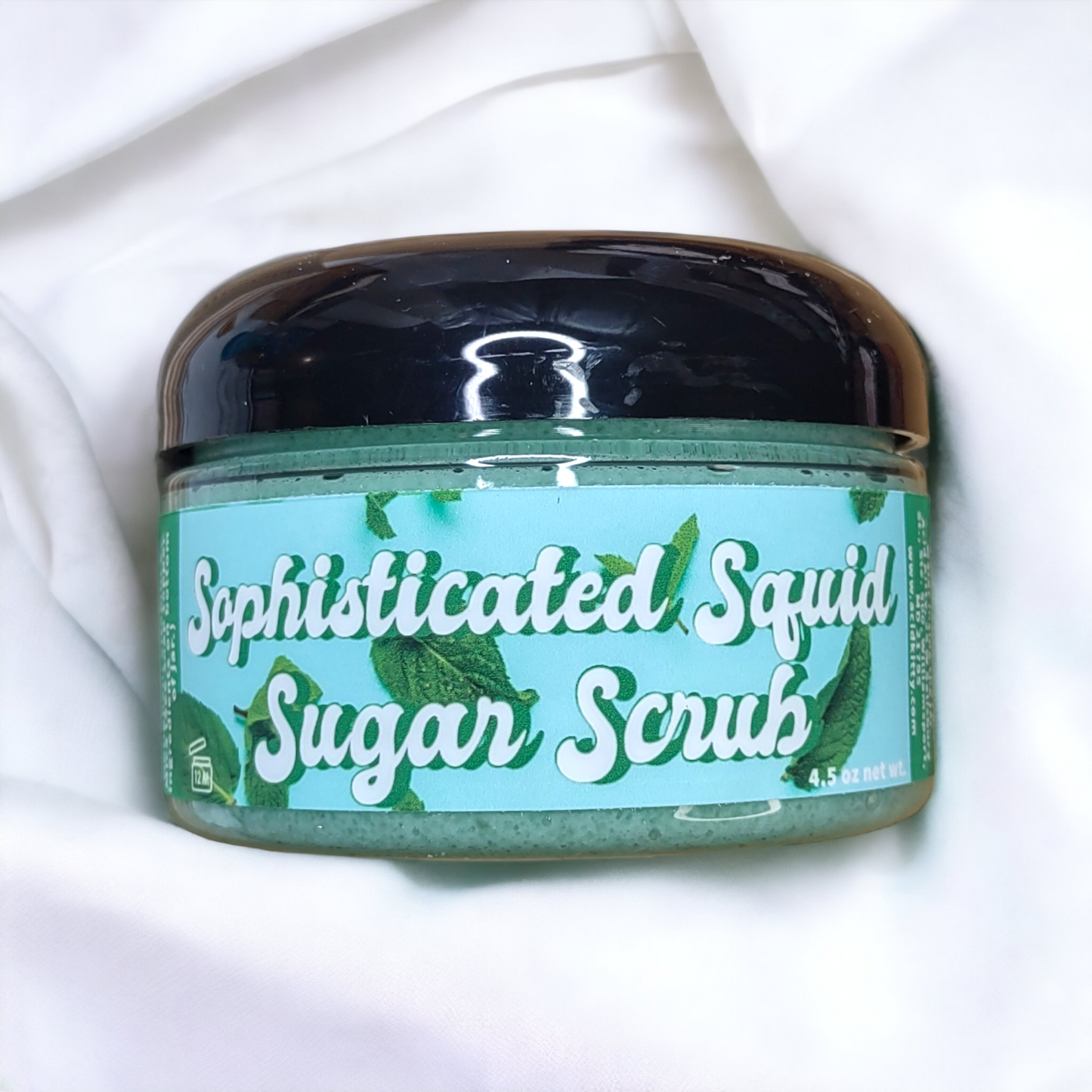 Sophisticated Squid Emulsifying Sugar Scrub (Cucumber Basil Mint Martini Fragrance)