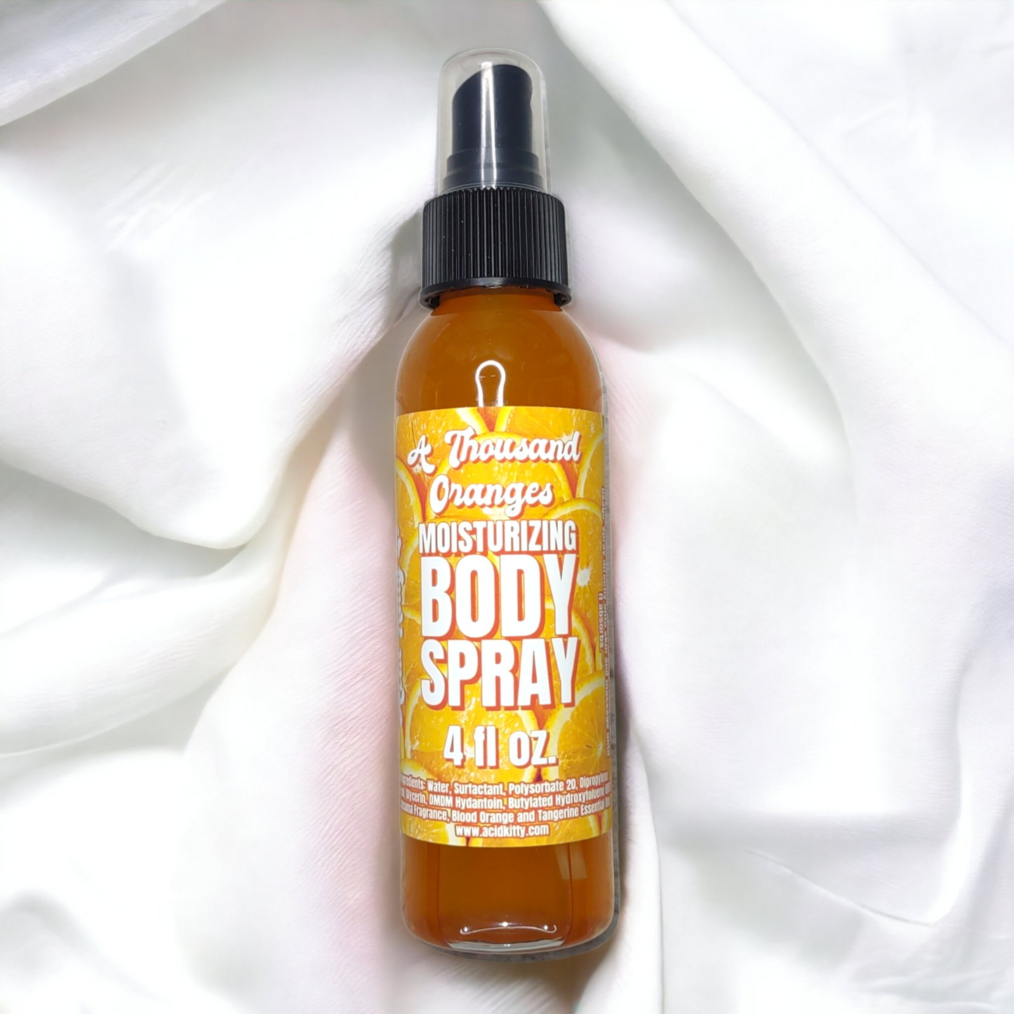 A Thousand Oranges Moisturizing Body Spray (Satsuma, Blood Orange, Tangerine Fragrance)