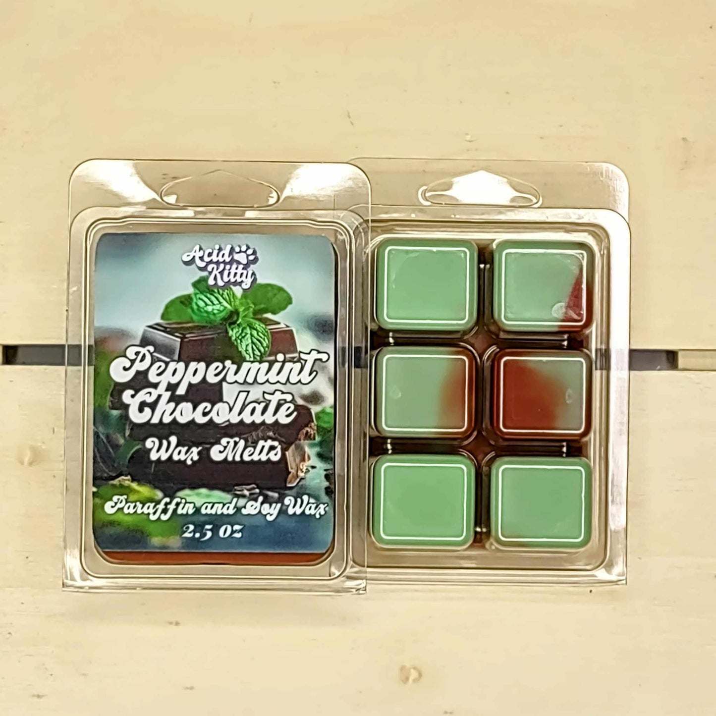 Peppermint Chocolate Wax Melts Clamshell