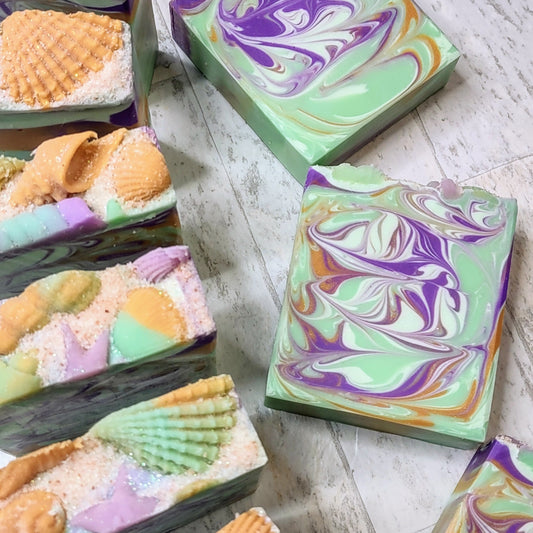 Sophisticated Squid Artisan Soap (Cucumber Basil Mint Martini Fragrance)