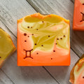 Gemini Ascendant Artisan Soap (Sweet Orange Chili Pepper Fragrance)