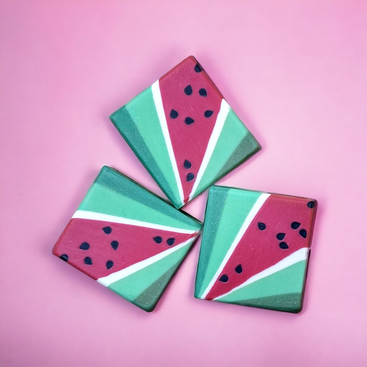 Art Deco Watermelon Artisan Soap (Sweet Watermelon Fragrance)