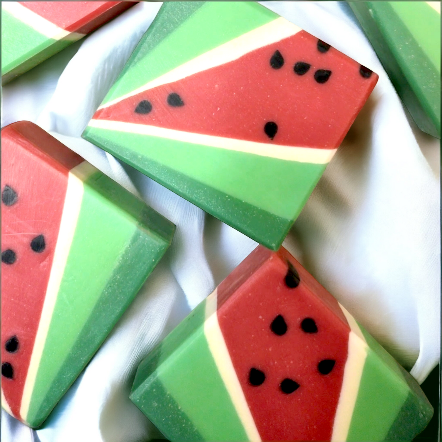 Art Deco Watermelon Artisan Soap (Sweet Watermelon Fragrance)