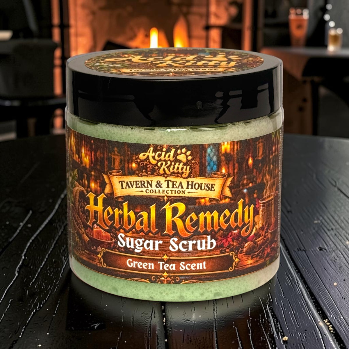 Herbal Remedy Emulsified Sugar Scrub | Green Tea Scent