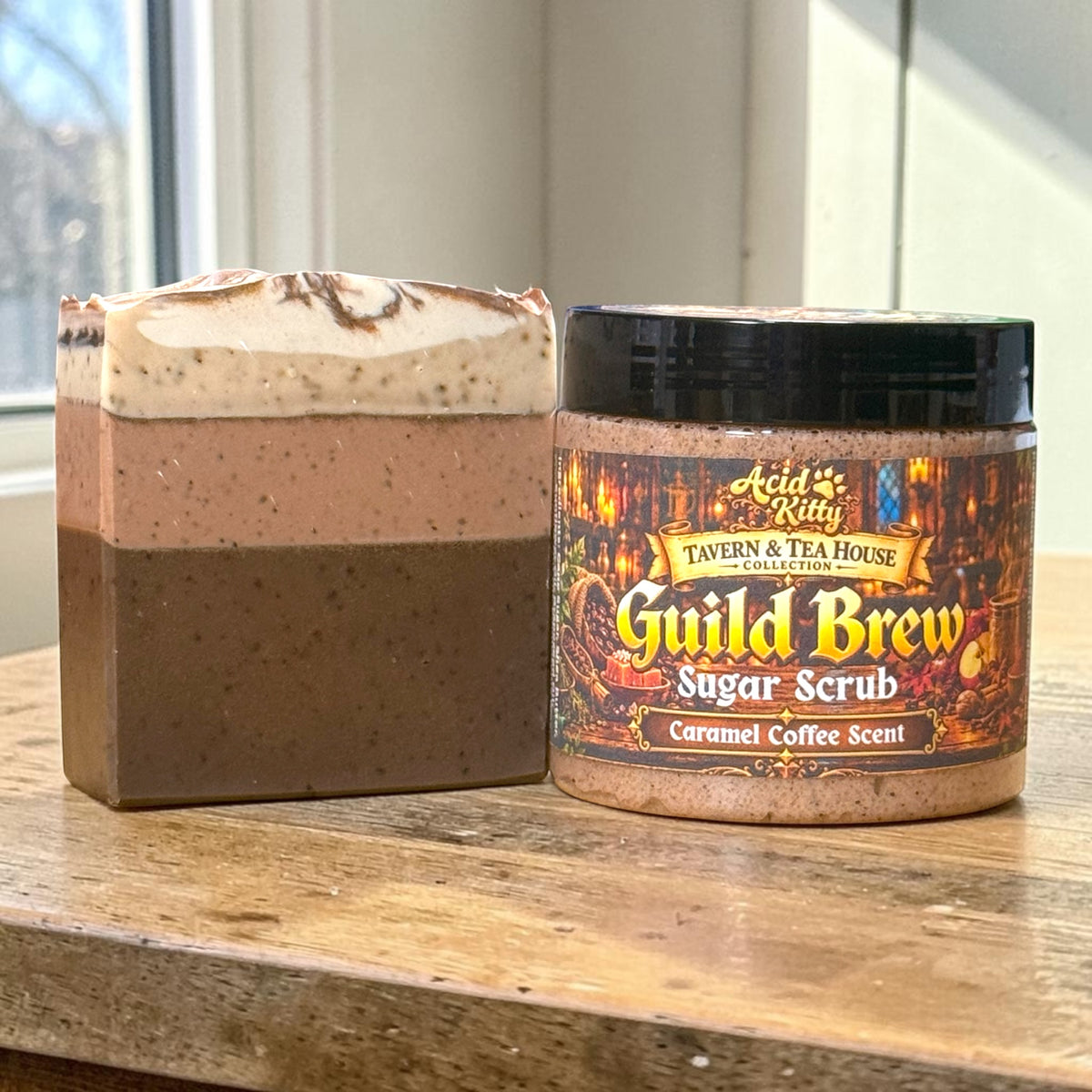 Guild Brew Bundle | Caramel Coffee Scented Soap and Sugar Scrub