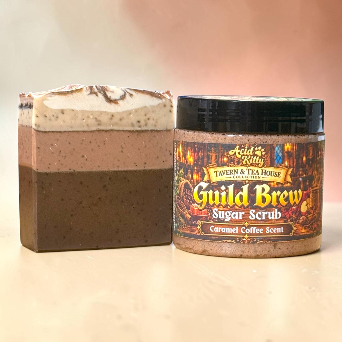 Guild Brew Bundle | Caramel Coffee Scented Soap and Sugar Scrub